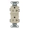 Hubbell Wiring Device-Kellems Straight Blade Receptacle, 5-20R, 20 A, 125V AC, 2 Pole, 3 Wire, Flush Mount, Grounded BR20LATR - alternate 5